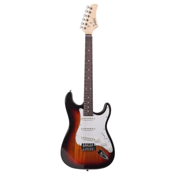 Guitarra eléctrica con diapasón de palisandro Glarry GST, color sunset amanecer - Image 11