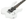 Guitarra eléctrica Glarry de 36 pulgadas estilo Burning Fire, color blanca con amplificador - Image 15