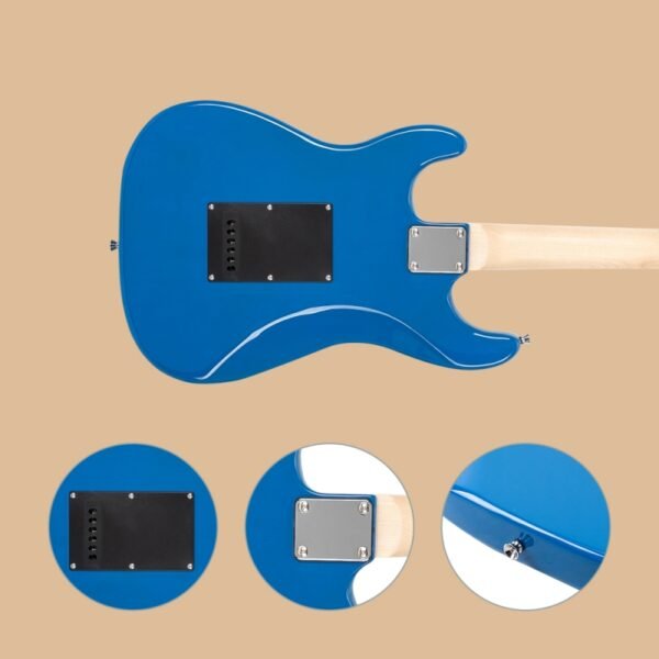 Guitarra eléctrica Glarry GST con amplificador de 20 W, color azul cielo - Image 5