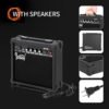 Guitarra eléctrica Glarry GST con amplificador de 20 W, color roja - Image 7
