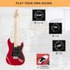 Guitarra eléctrica Glarry GST con amplificador de 20 W, color roja - Image 12