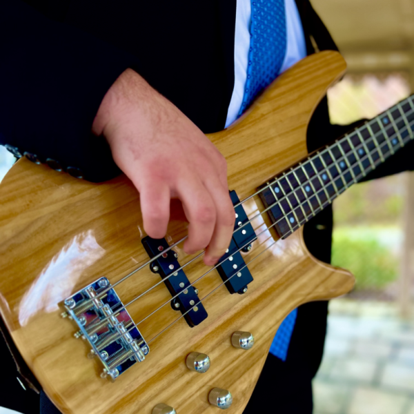 Bajo Glarry GIB de 4 cuerdas, tamaño completo, color madera - Image 12