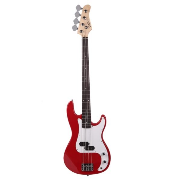 Bajo eléctrico Glarry GP Rojo con amplificador de 20 W - Image 12
