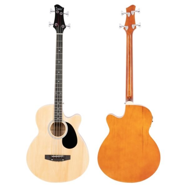 Bajo acústico Glarry GMB101 de 44,5 pulgadas con ecualizador, color madera - Image 8