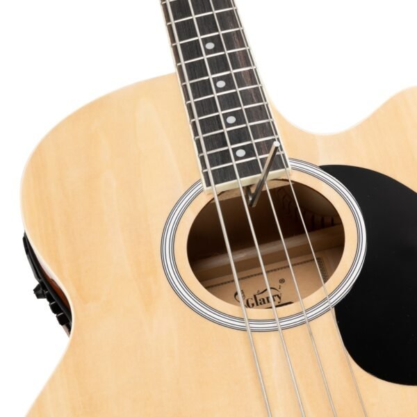Bajo acústico Glarry GMB101 de 44,5 pulgadas con ecualizador, color madera - Image 5