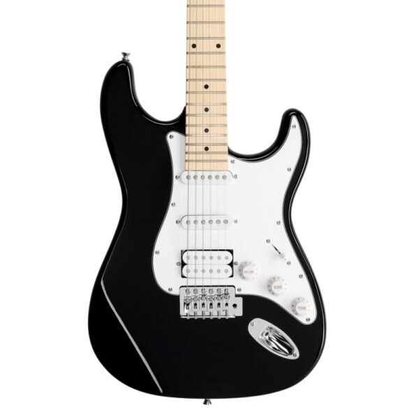Guitarra eléctrica Glarry GST Stratocaster con pastillas HSS y amplificador de 20 W, color negro - Image 11