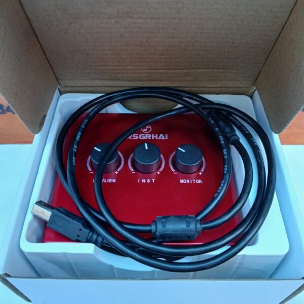 Interfaz de Audio RSGRHAI - Roja, Compacta y Completa con Cables - Image 2