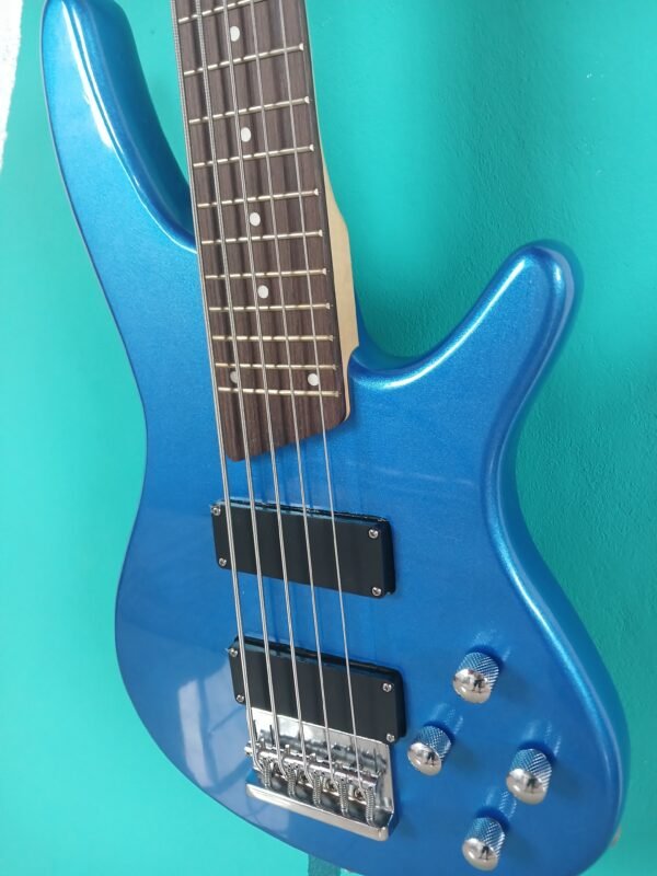 Bajo Eléctrico Smiger (5 Cuerdas) - Azul Brillante