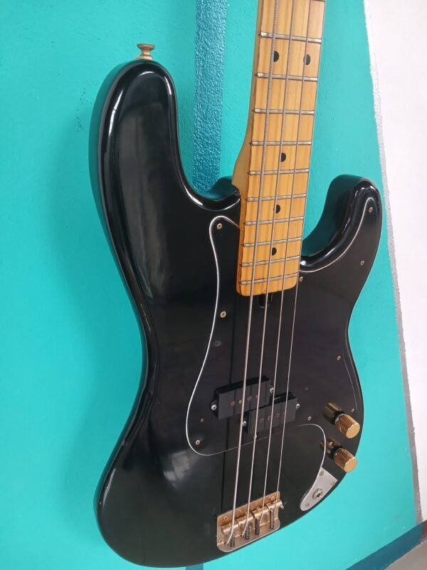 Bajo Eléctrico Memphis P-Bass Style - Negro Clásico con Mástil de Arce - Image 8