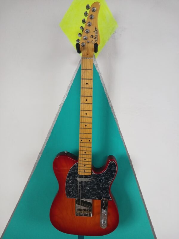 Guitarra Eléctrica Schecter PT Fastback (Estilo Telecaster) - Sunburst con Golpeador Perlado - Image 13