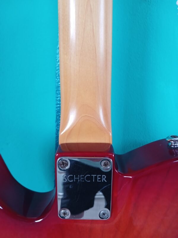 Guitarra Eléctrica Schecter PT Fastback (Estilo Telecaster) - Sunburst con Golpeador Perlado - Image 3