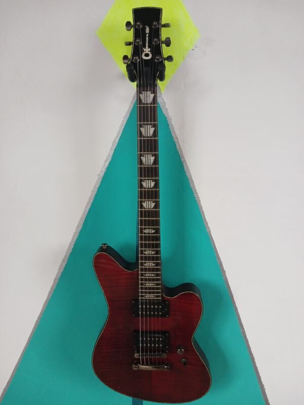 Guitarra Eléctrica Charvel  - Trans Red / Trans Black con Humbuckers y Diapasón de Ébano