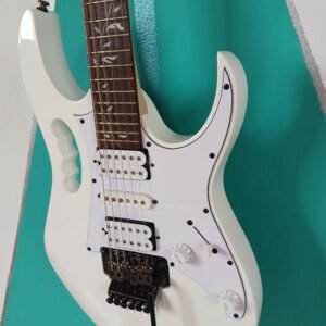 Guitarra Eléctrica Ibanez RG Series - Blanco Puro con Incrustaciones Florales