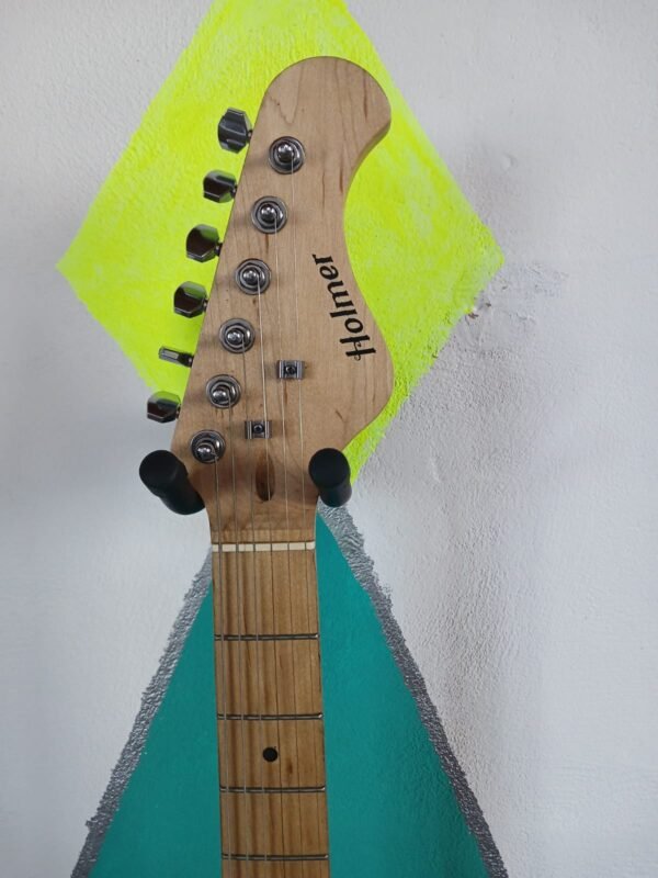 Guitarra electrica Stratocastet Holmer yellow transquilted - Image 10