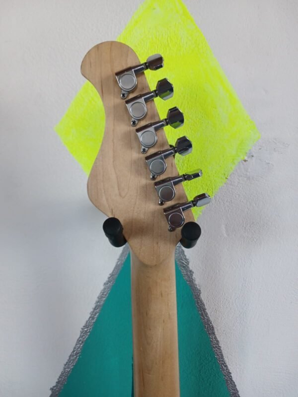 Guitarra electrica Stratocastet Holmer yellow transquilted - Image 8