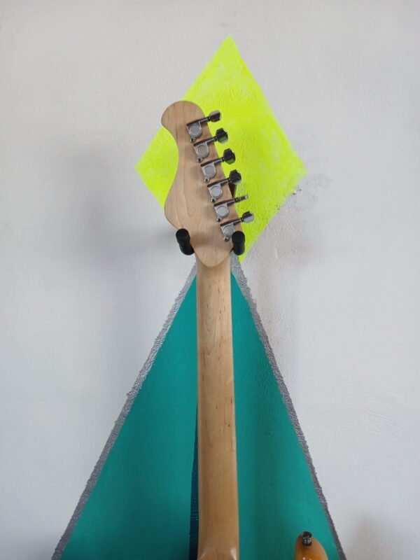 Guitarra electrica Stratocastet Holmer yellow transquilted - Image 2